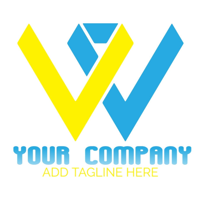W letter logo design | w logo design, icon template